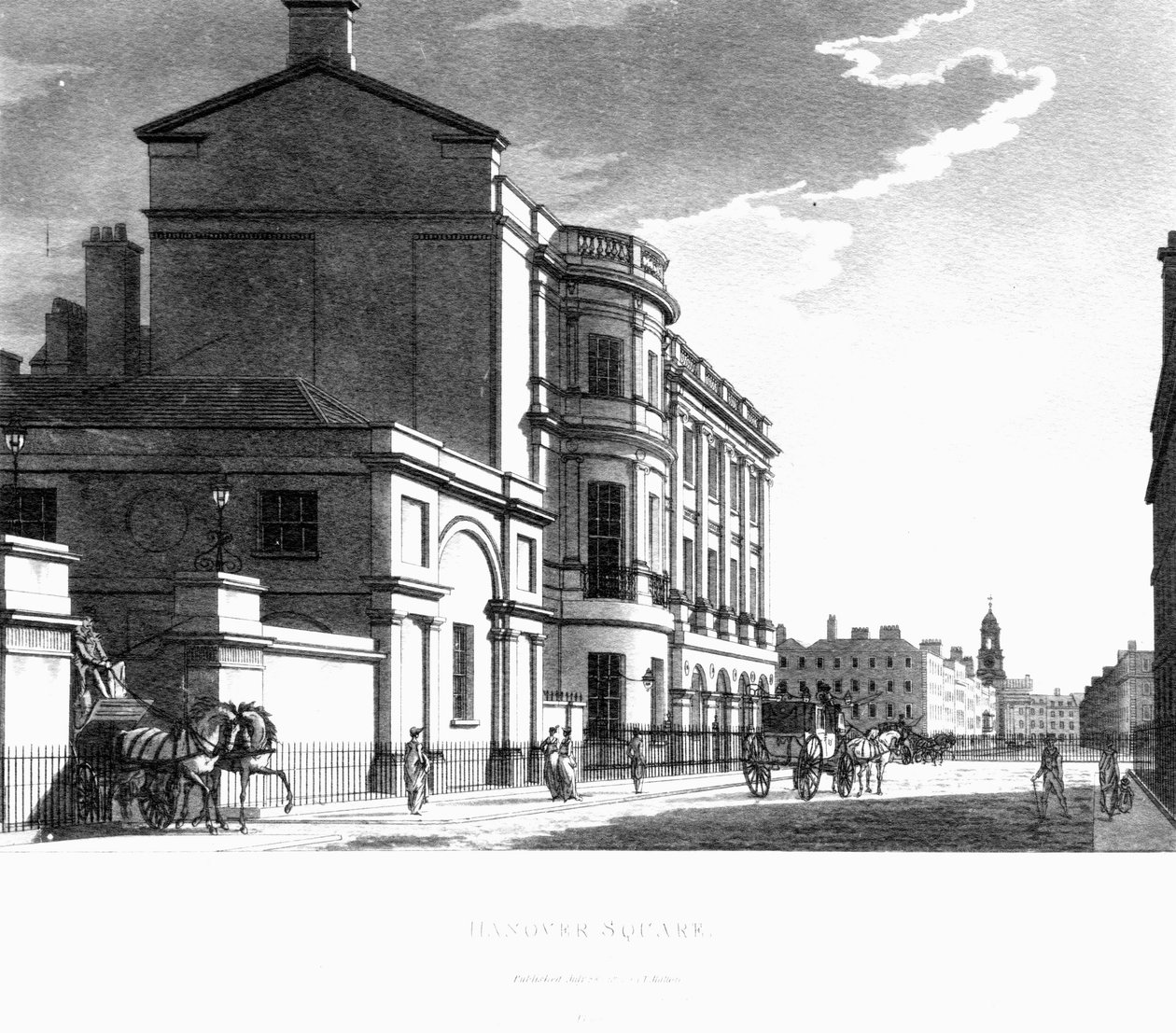 Hannover tér, 1800 alkotó: English School