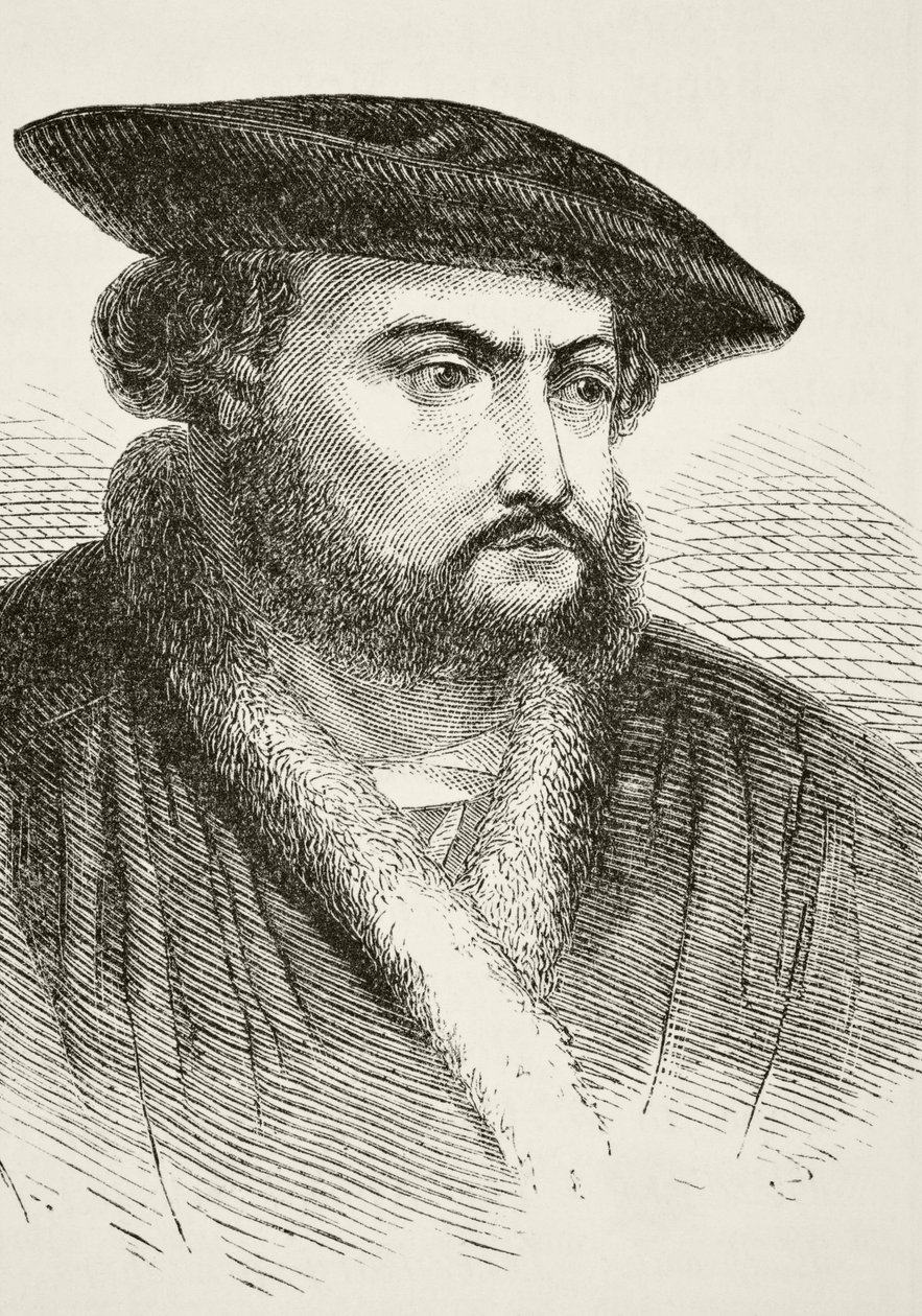 Hans Holbein ifjabb, William Hickman Smith Aubrey (1858-1916) „Anglia nemzeti és hazai története” című művéből, London, 1890 körül. alkotó: English School