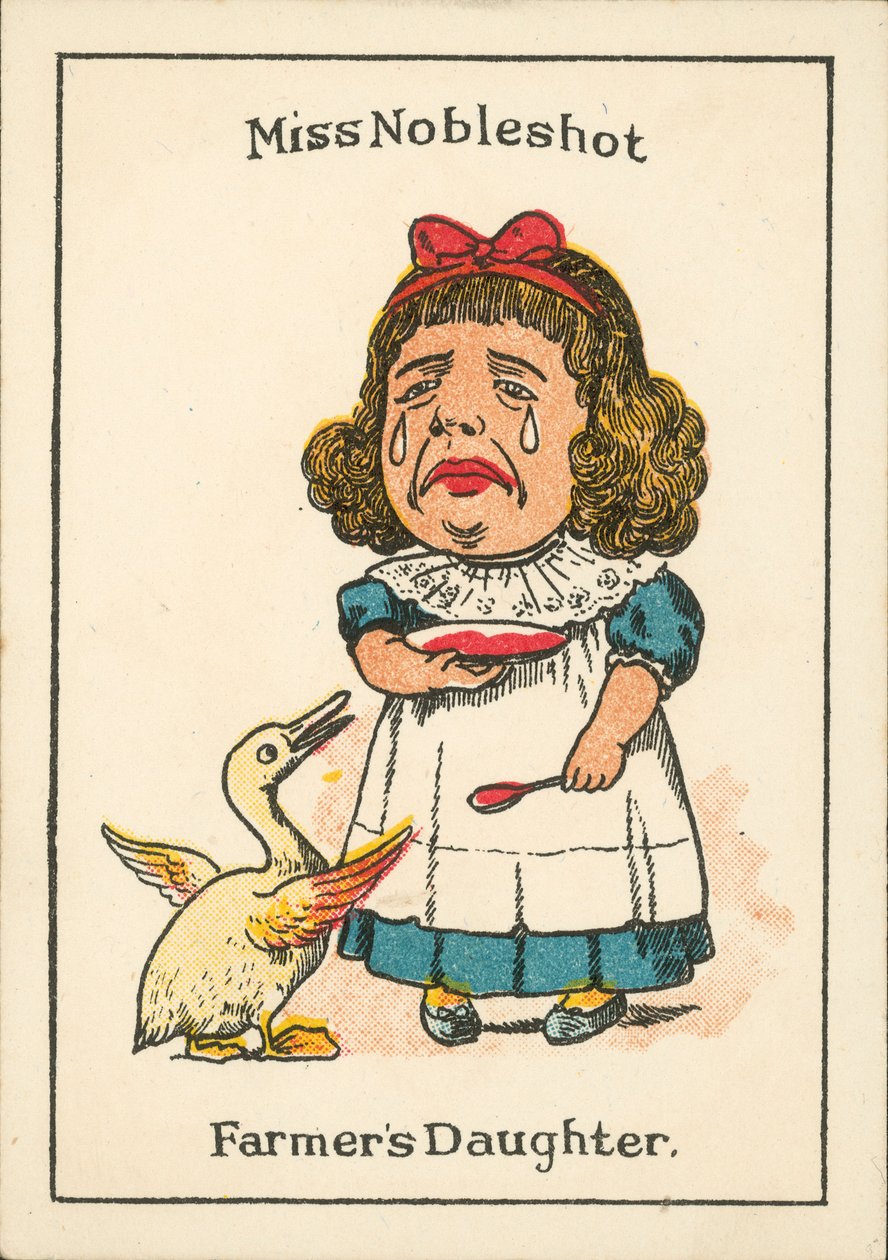 Boldog családok: Miss Nobleshot, Farmer lánya (színes litográfia) alkotó: English School