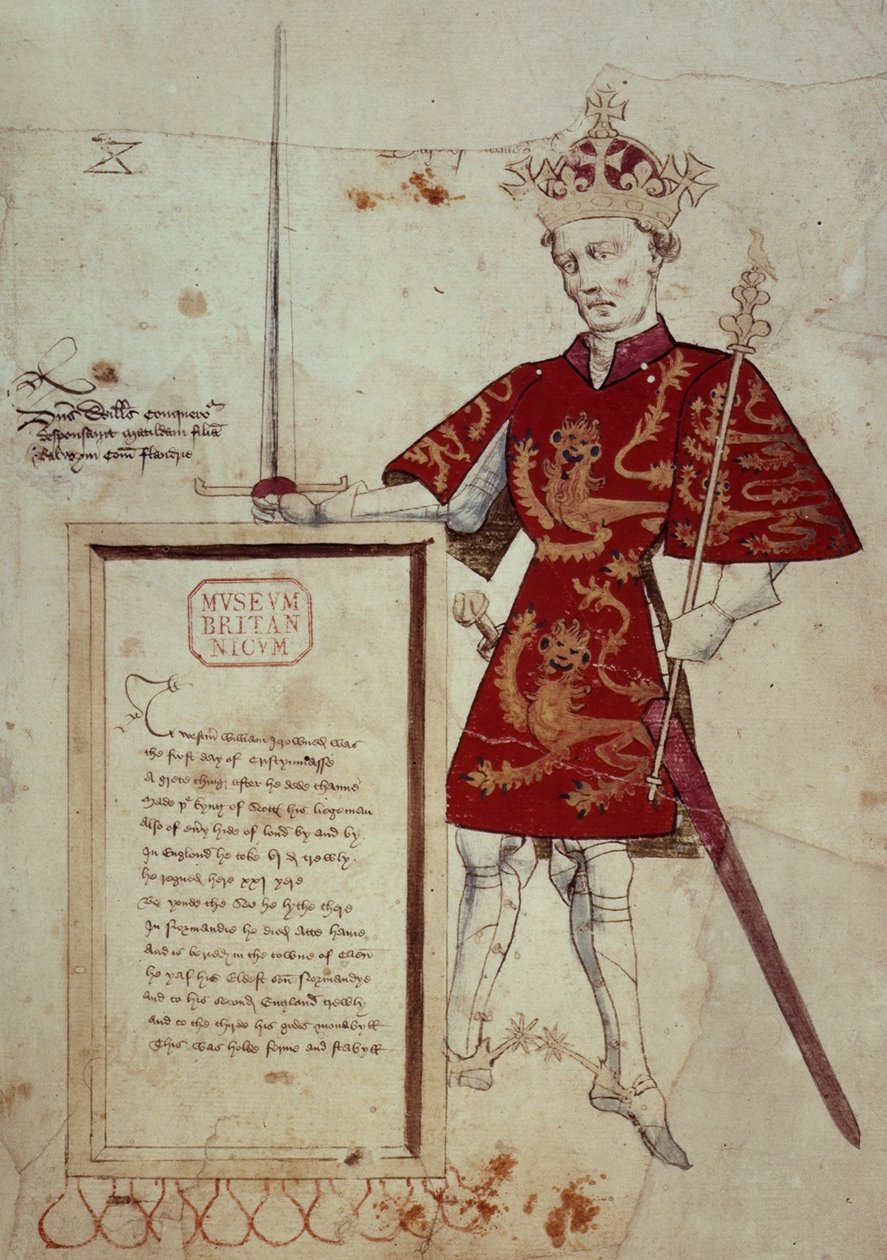 Harley 4205 fol.1 I. Vilmos (1027-87) a Hódító, „Sir Thomas Holme