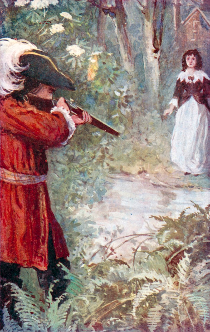 "Meghúzta a ravaszt" (színes litográfia) alkotó: English School