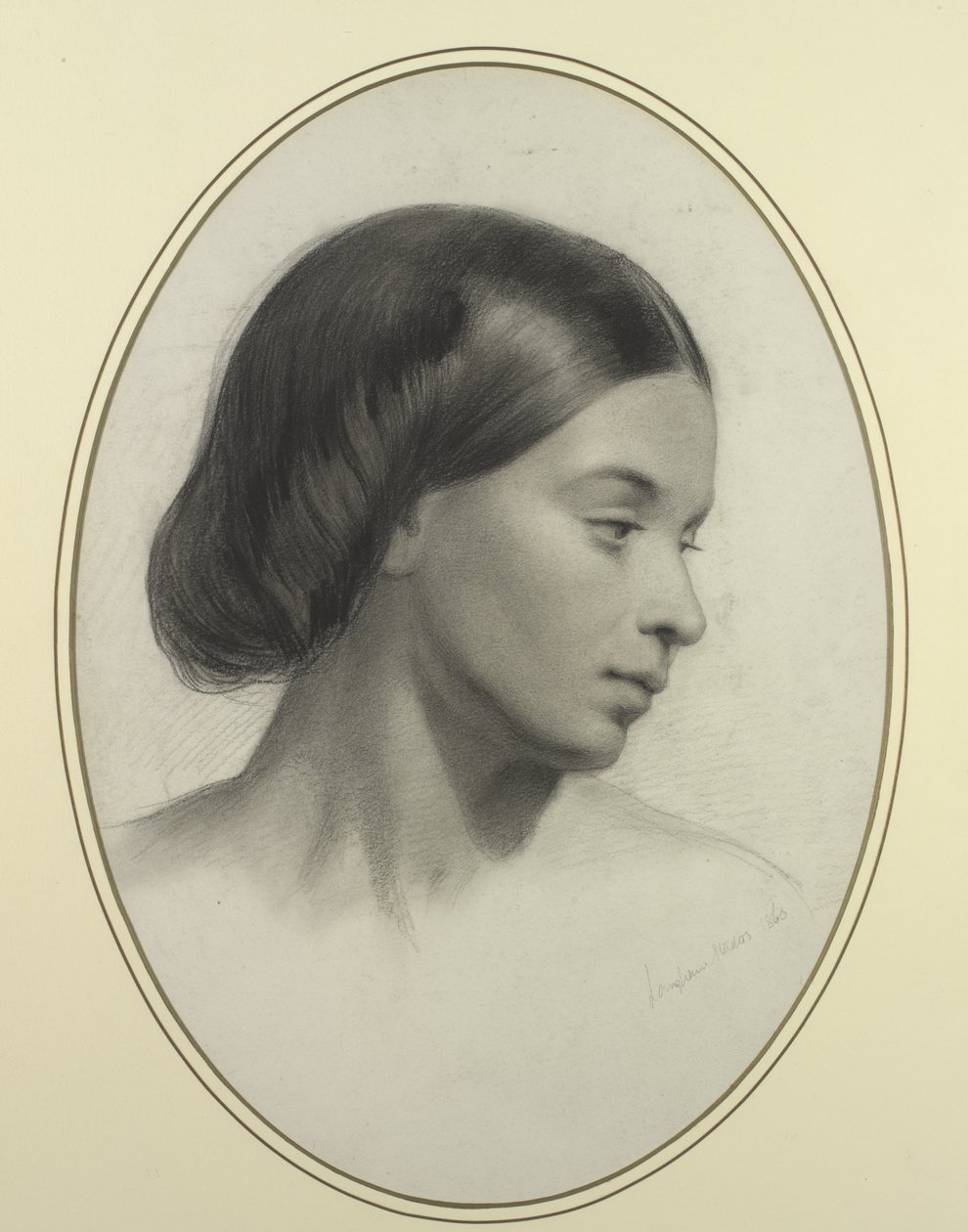 Egy lány feje, 1860 alkotó: English School