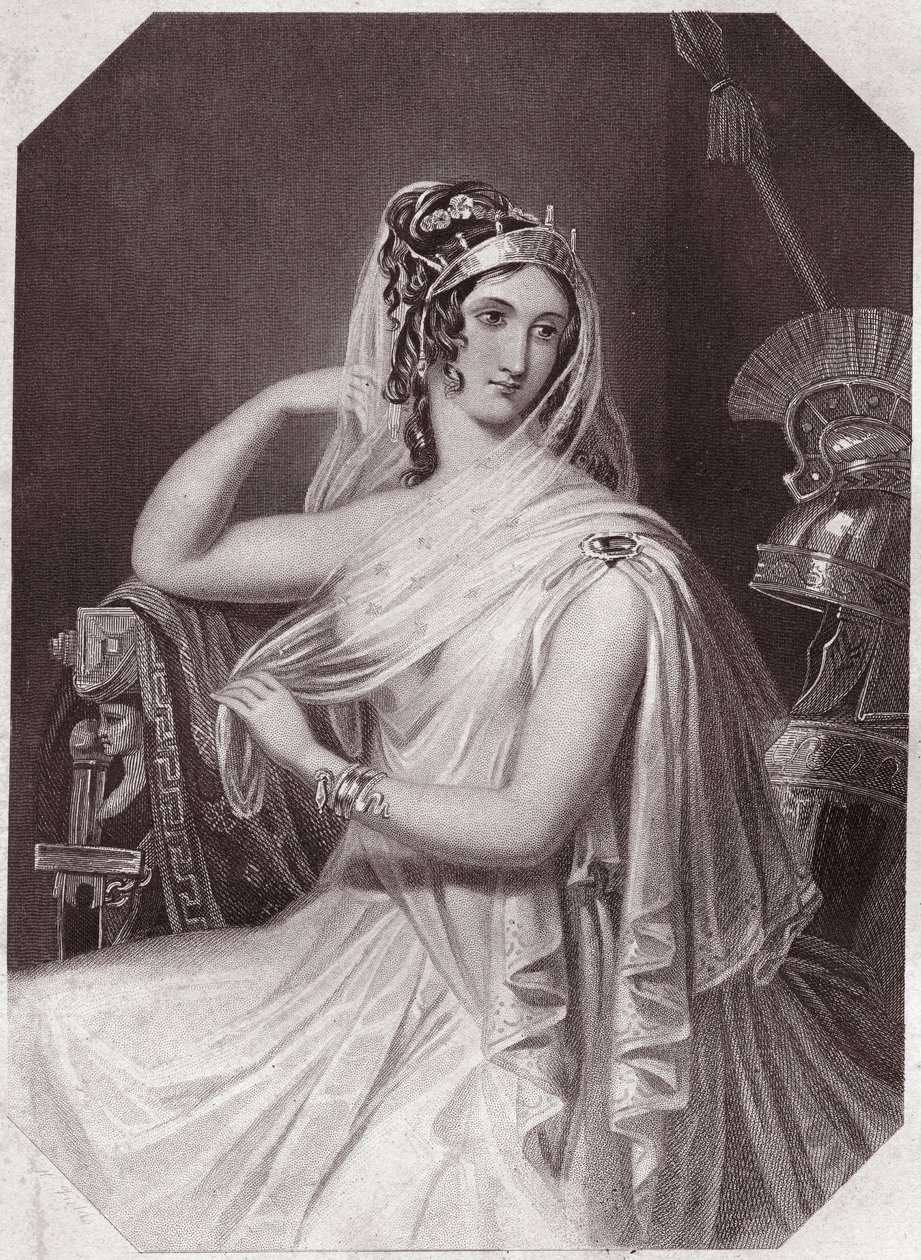Helene felesége, de Menelas (Troilus és Cressida története) Helén, Menelaosz felesége, Párizsban (Troilus és Cressida) él - "" Galerie des femmes de Shakespeare, London első művészeinek negyvenöt komoly portréjának gyűjteménye, gazdagított wi alkotó: English School