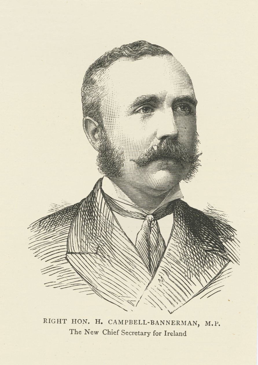 Henry Campbell-Bannerman írországi főtitkárként (metszet) alkotó: English School