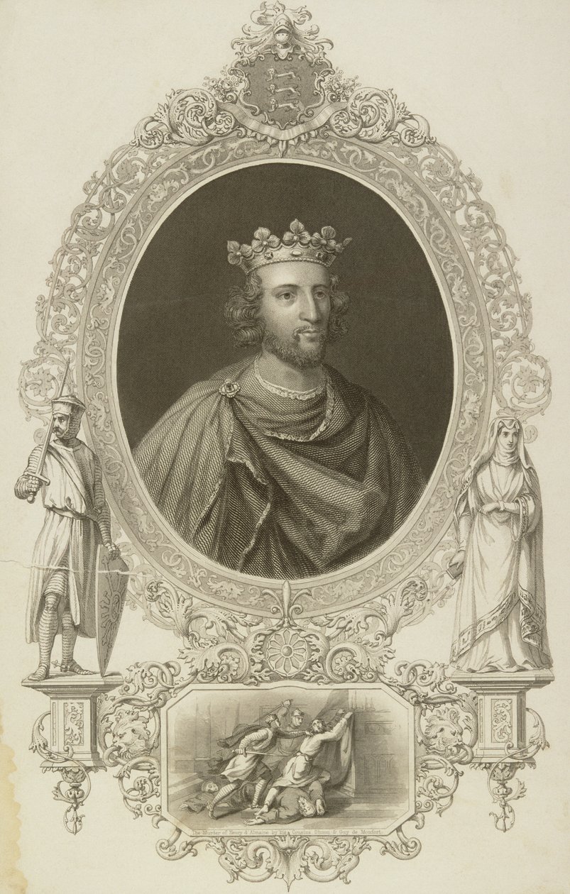III. Henrik (1207-72) Anglia királya a „The Gallery of Portraits” című filmből, 1833-ban alkotó: English School