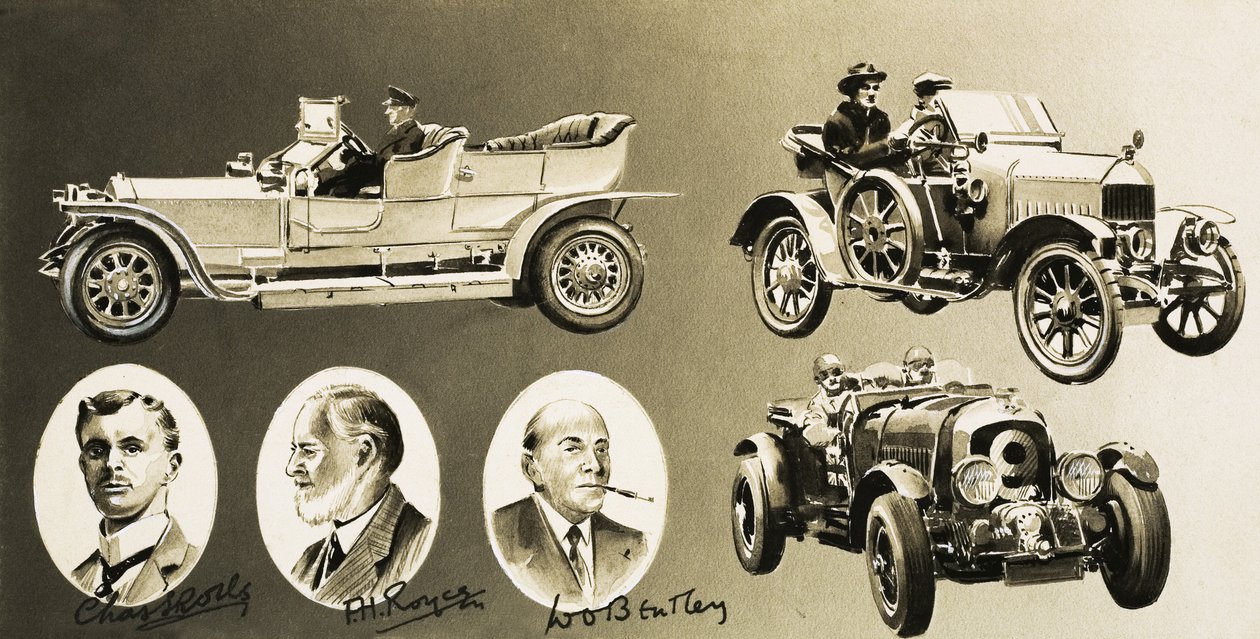 Henry Royce, Charles Rolls, W. O. Bentley -- a gépkocsik három úttörője alkotó: English School