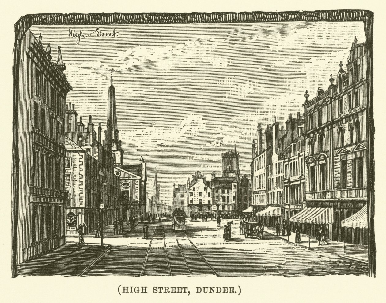 High Street, Dundee (metszet) alkotó: English School