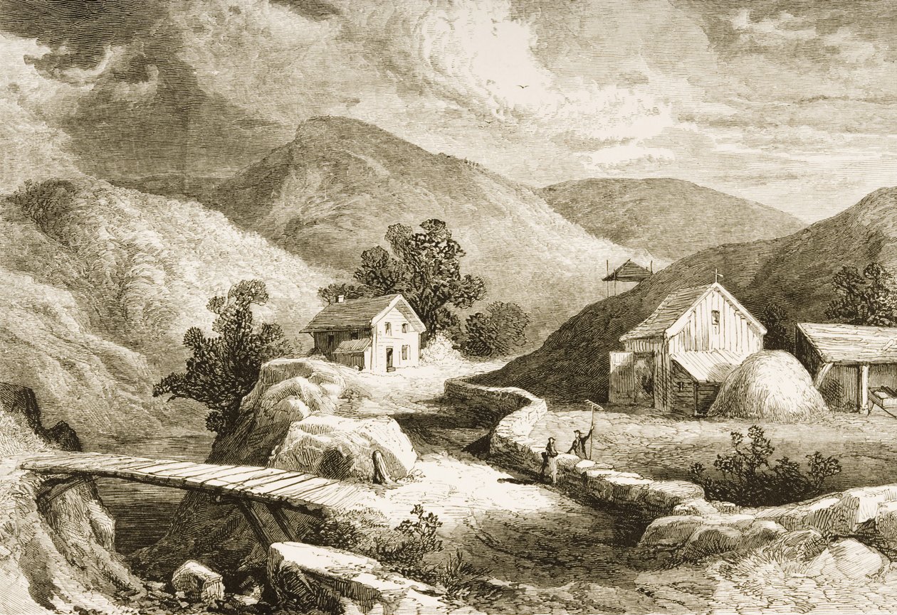 New England dombjai, 1870 körül, az 