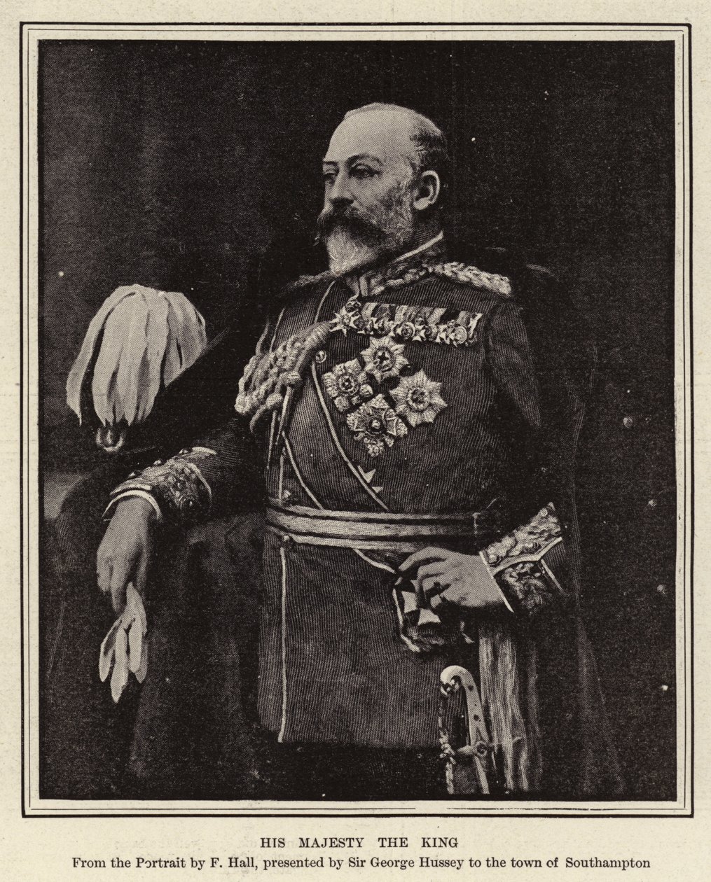Őfelsége a király (metszet) alkotó: English School