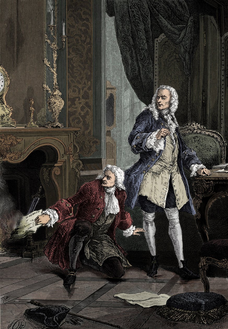 Hénault és Voltaire alkotó: English School