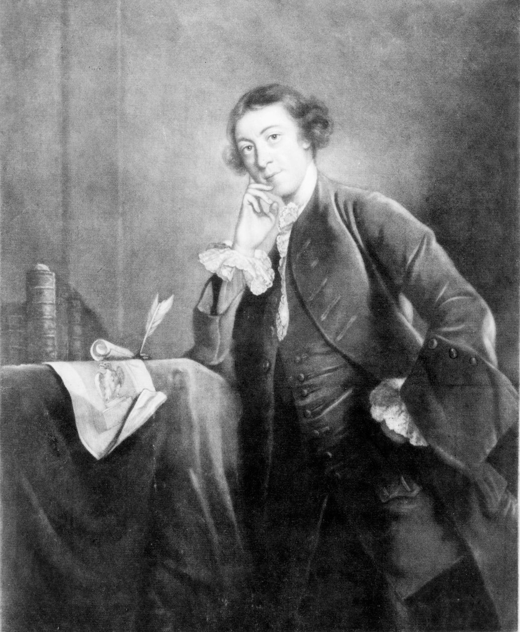 Horace Walpole, James McArdel, Joshua Reynolds portréja után, 18. század (mezzotinta) alkotó: English School