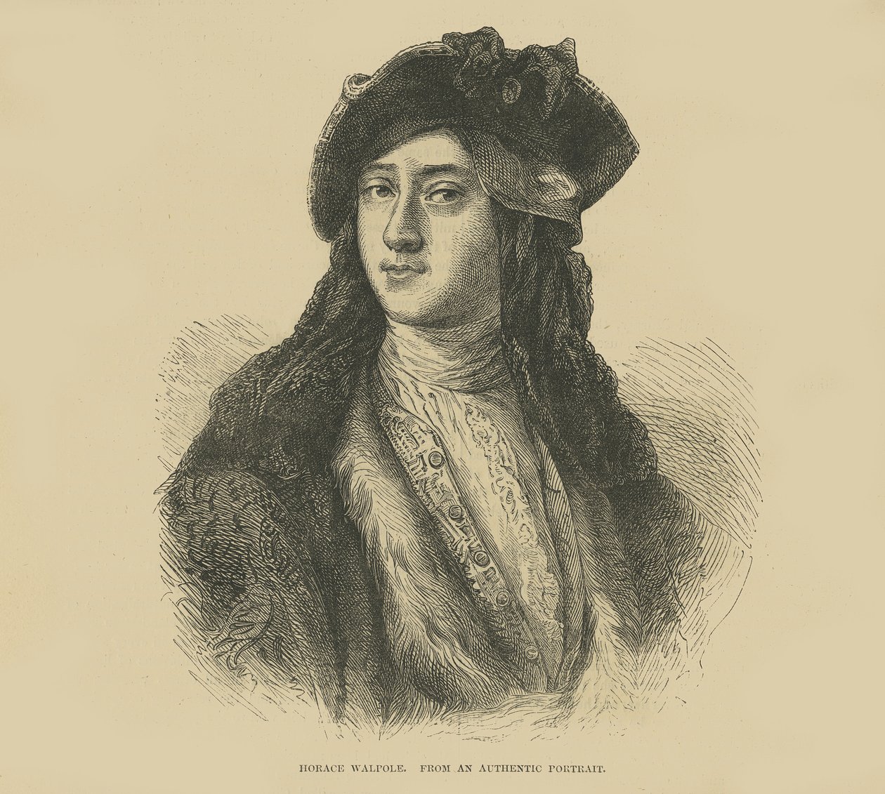 Horatio Walpole hiteles portréról (metszet) alkotó: English School