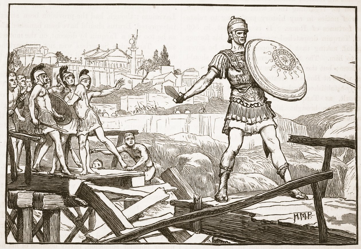 Horatius Cocles védi a hidat alkotó: English School