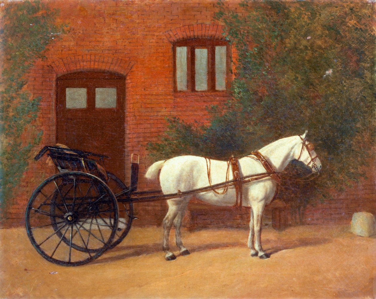 Ló ugráló kocsihoz kapcsolva (pár a 416406-hoz) alkotó: English School