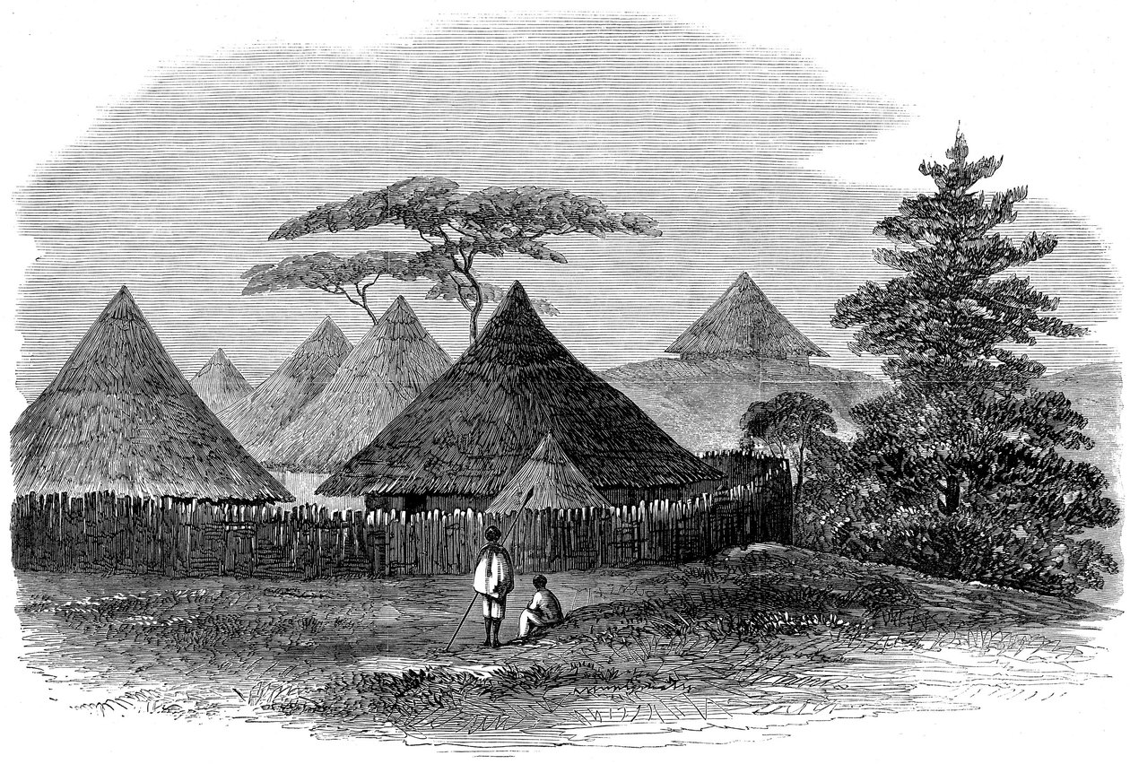 Ház a Magdalában, A brit expedícióból Abesszíniába, 1868 alkotó: English School