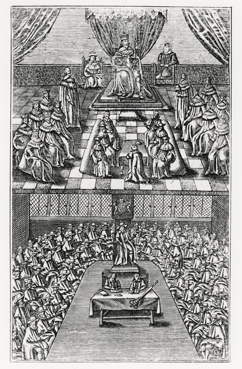 A parlament házai 1640-ben alkotó: English School