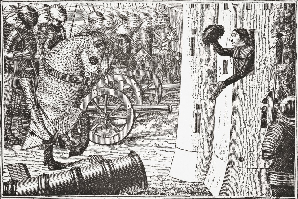 Hogyan vette Jean Duc Alencon az említett Alencon várost, 1878 alkotó: English School