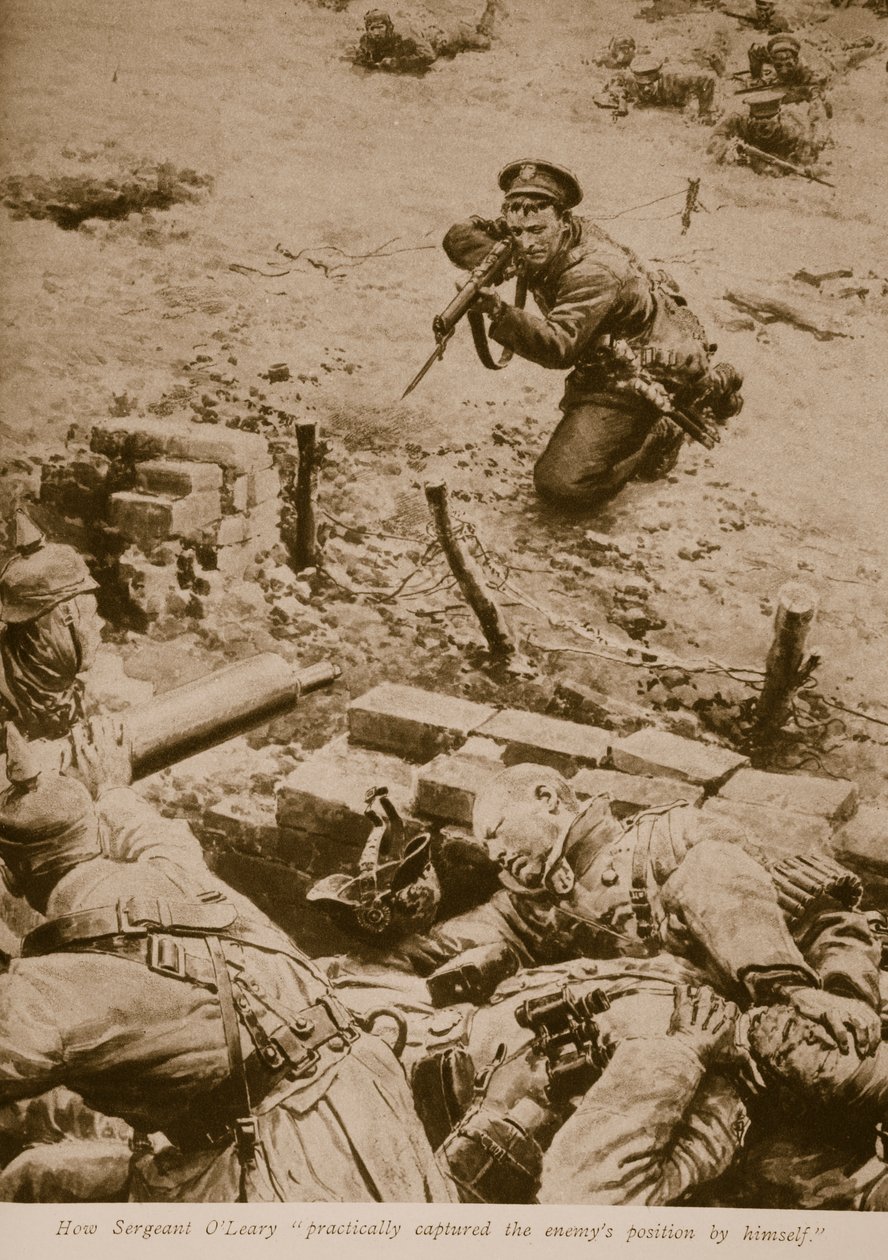 Hogyan foglalta el O Leary őrmester gyakorlatilag egyedül az ellenség pozícióját, 1914-1919 alkotó: English School