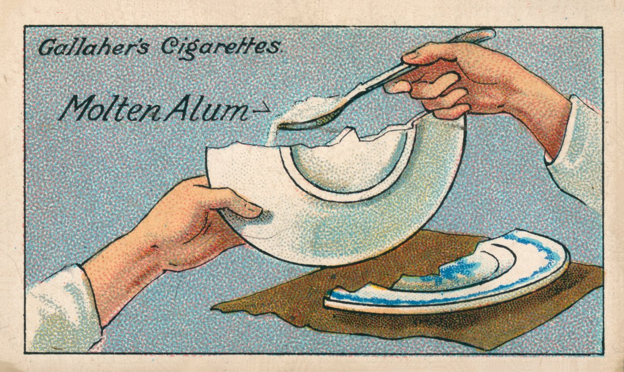 Hogyan javítsuk meg a törött porcelánt (chromolitho) alkotó: English School