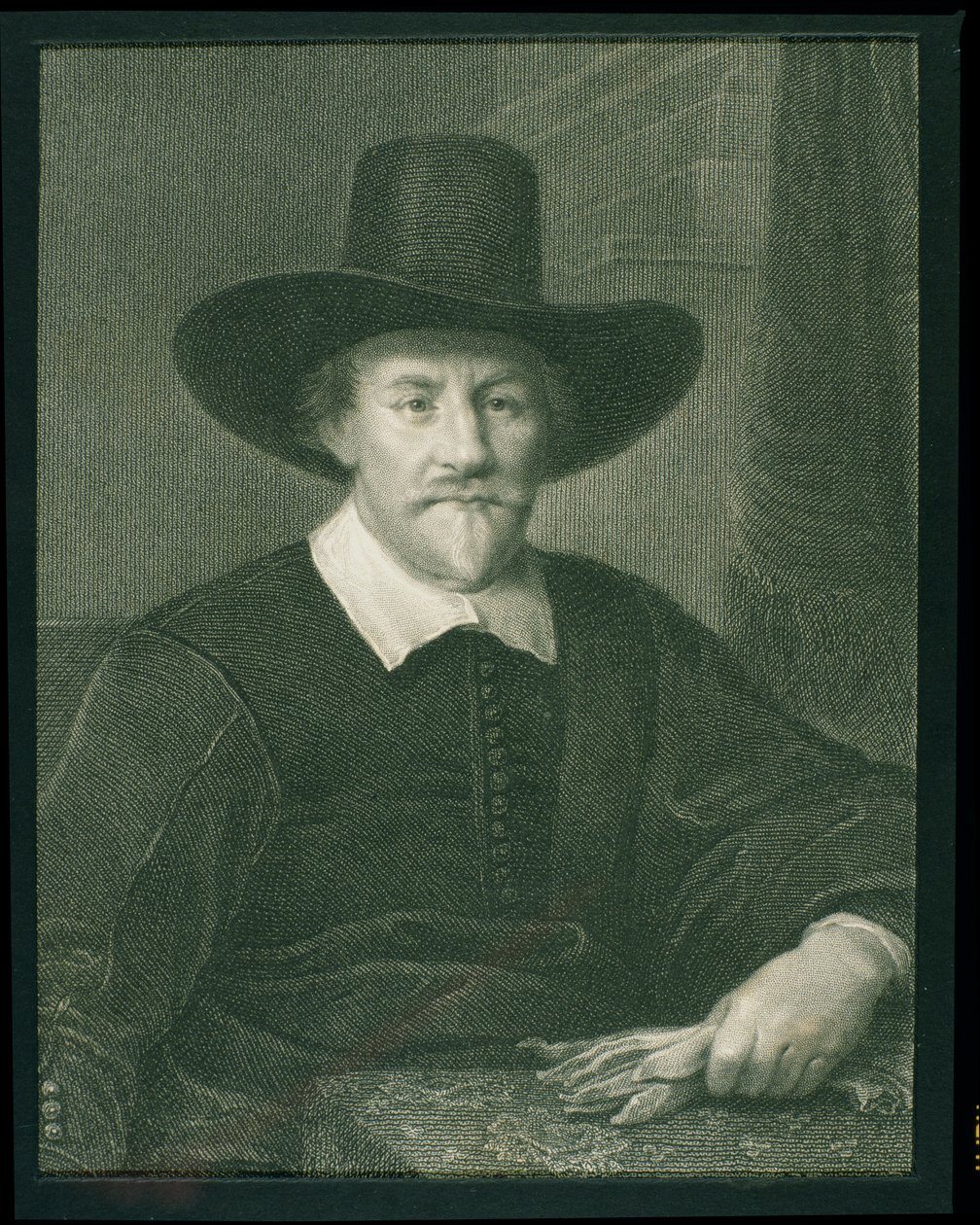 Hugo Grotius (1583-1645) az 1833-ban megjelent „Arcképgalériából” (metszet) alkotó: English School