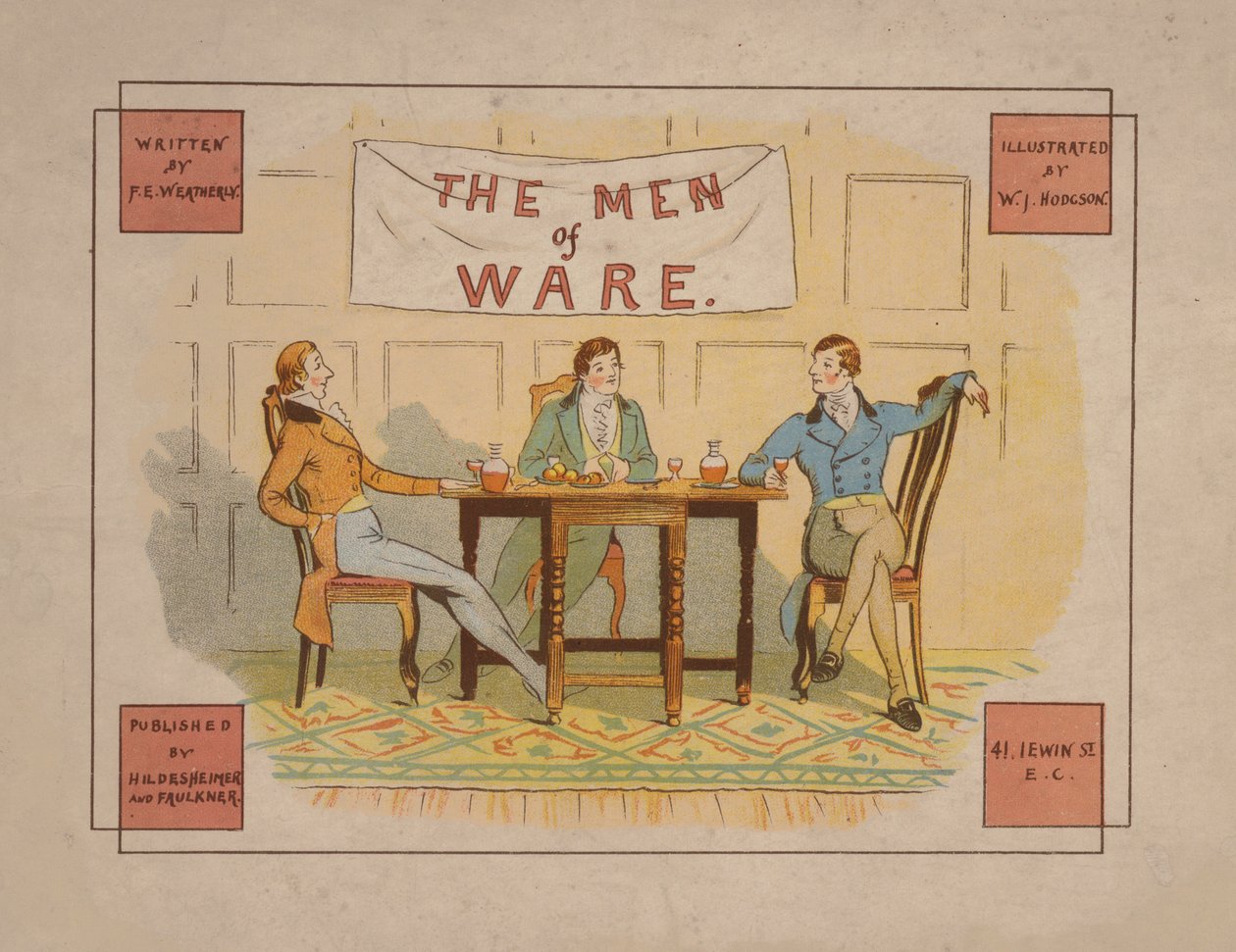 Illusztráció a The Men of Ware, 1880 körül (színes litográfia) alkotó: English School