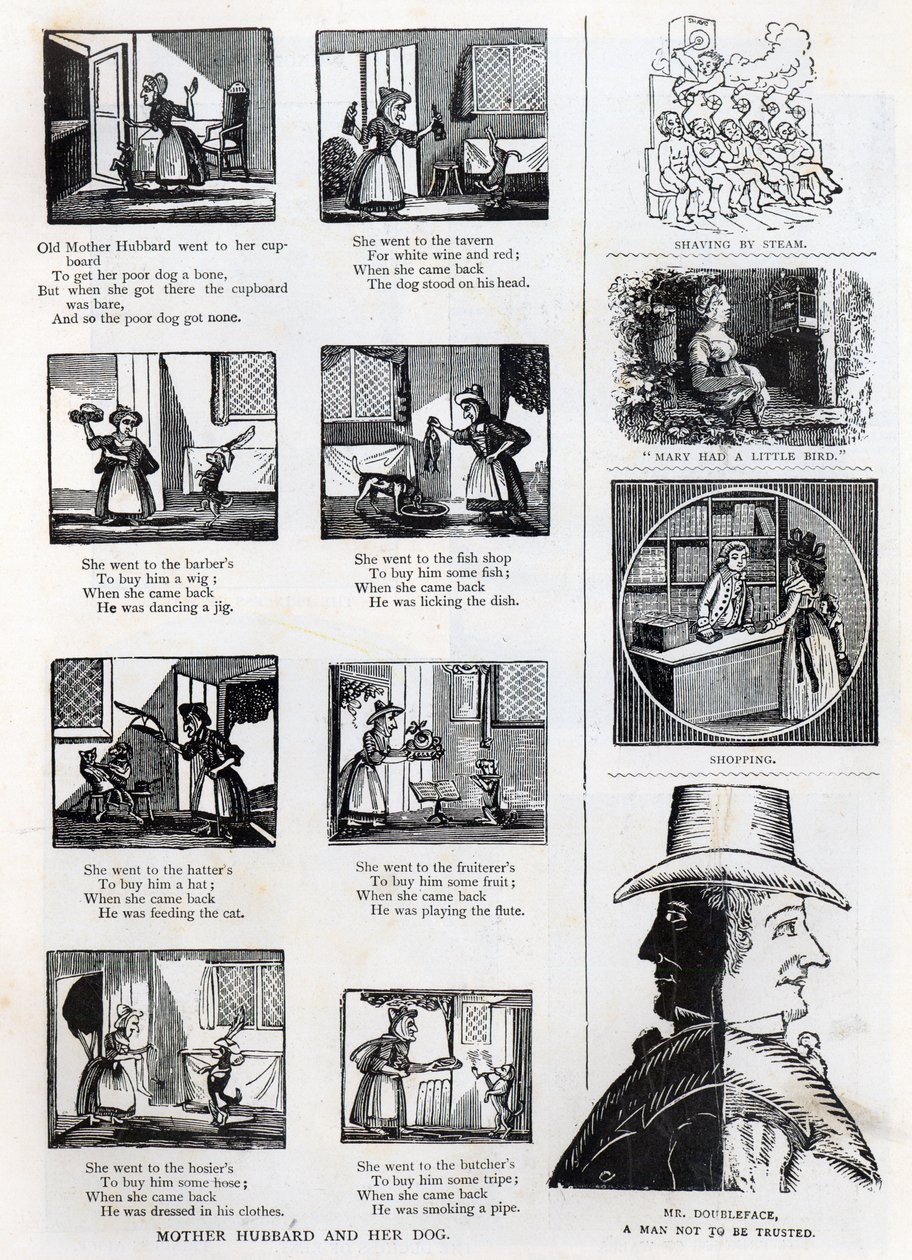 Illusztrációk a nagypapák képeskönyvéből, 1875 körül alkotó: English School