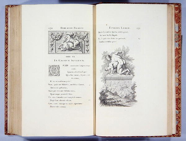 In Cassium Severum, Quintus Horatius Flaci műveiből, John Pine nyomta, 1733-7 alkotó: English School