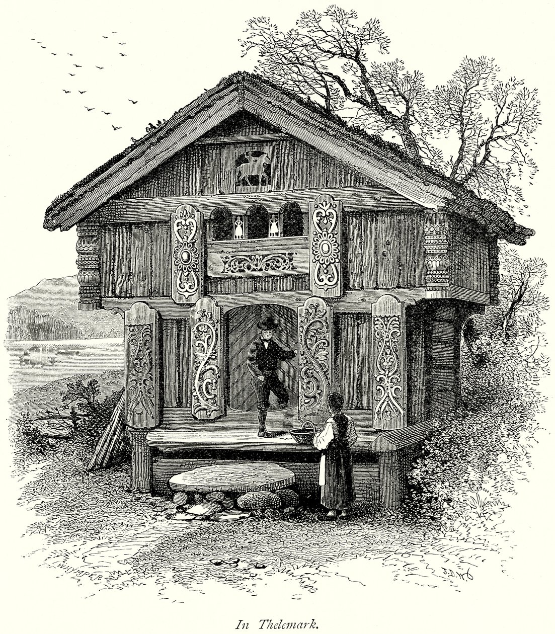 Thelemarkban (metszet) alkotó: English School
