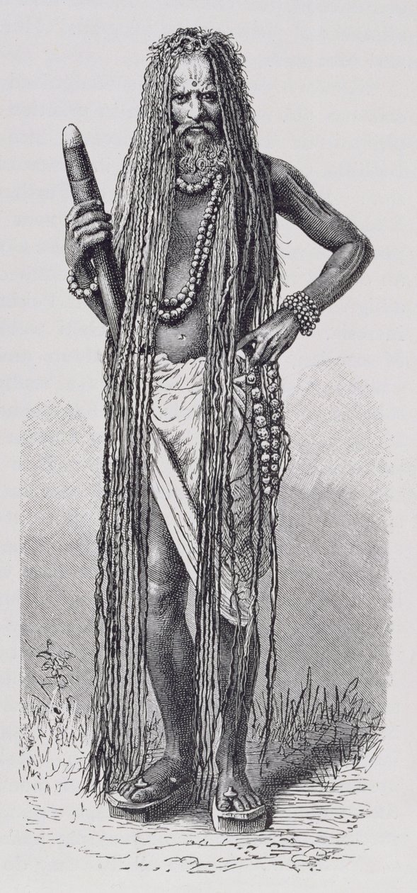 Indiai fakír, Az emberiség története III. kötetéből, Friedrich Ratzel professzor, 1898 alkotó: English School
