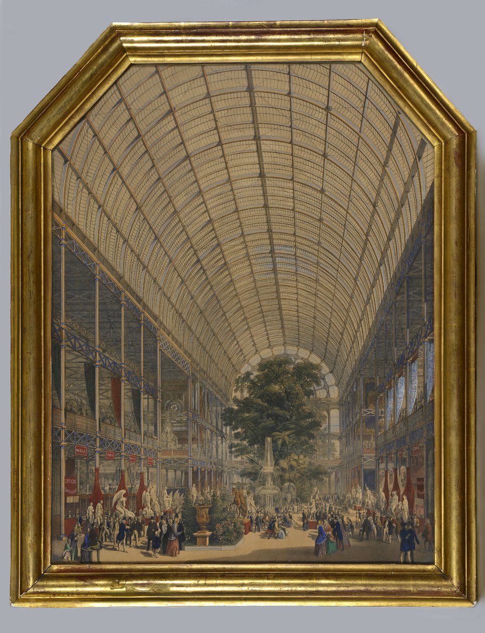 A Kristálypalota belseje, 1851 alkotó: English School