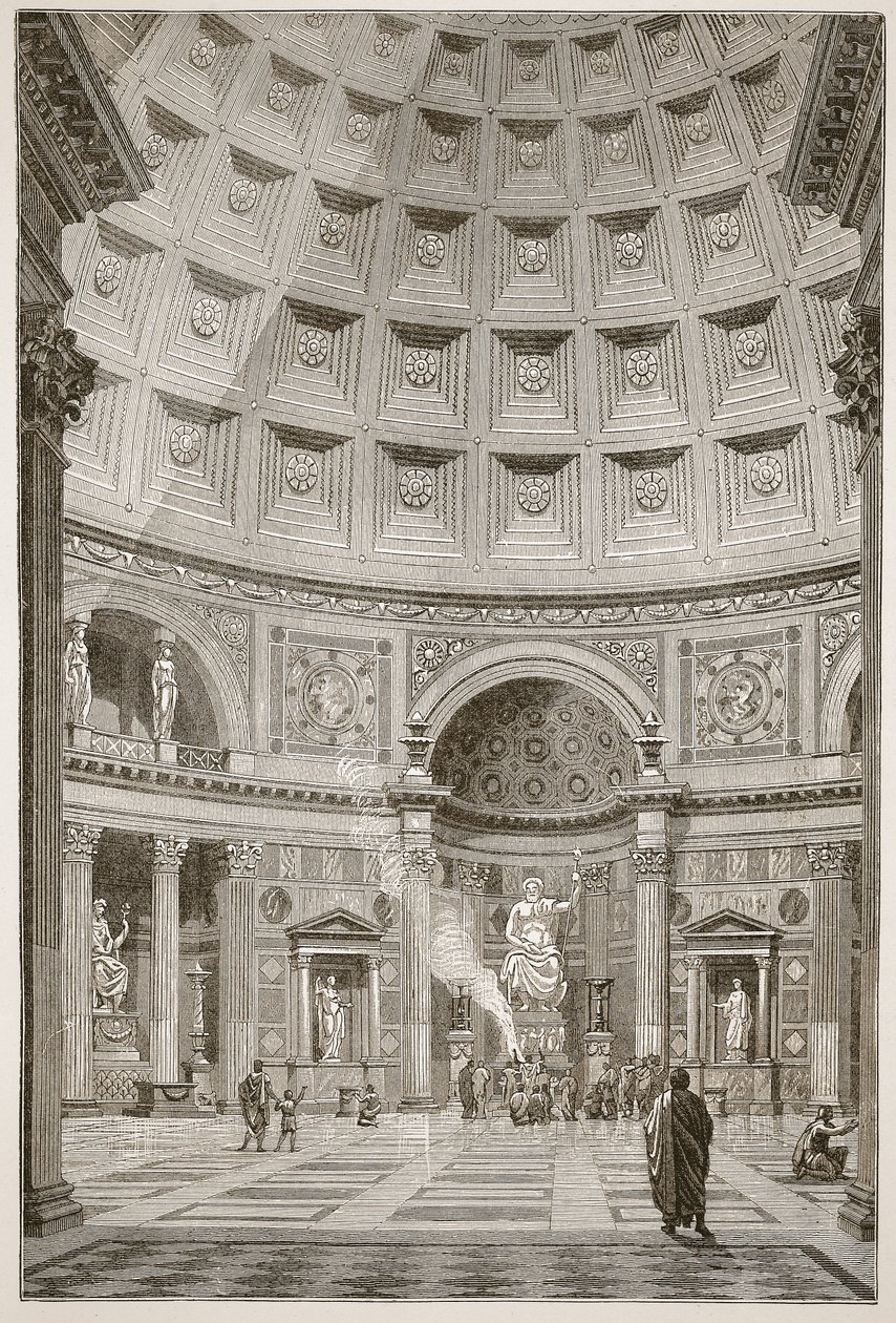 A római Pantheon belseje (felújítva) alkotó: English School