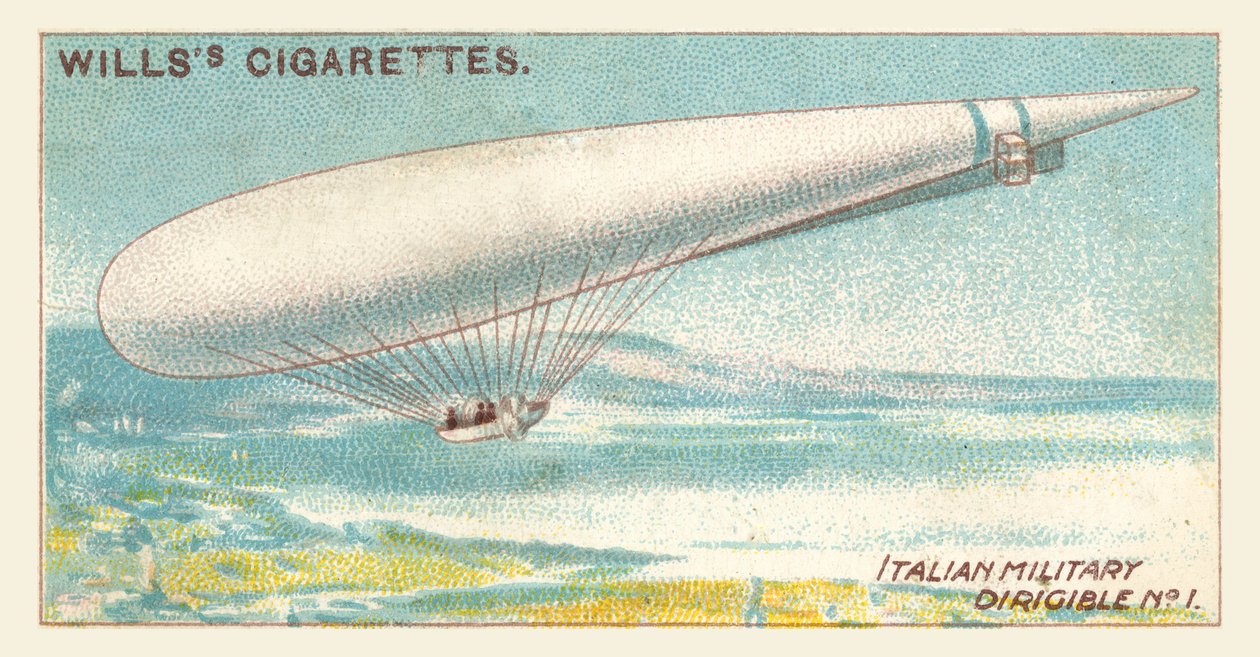 1. sz. olasz katonai léghajó (chromolitho) alkotó: English School