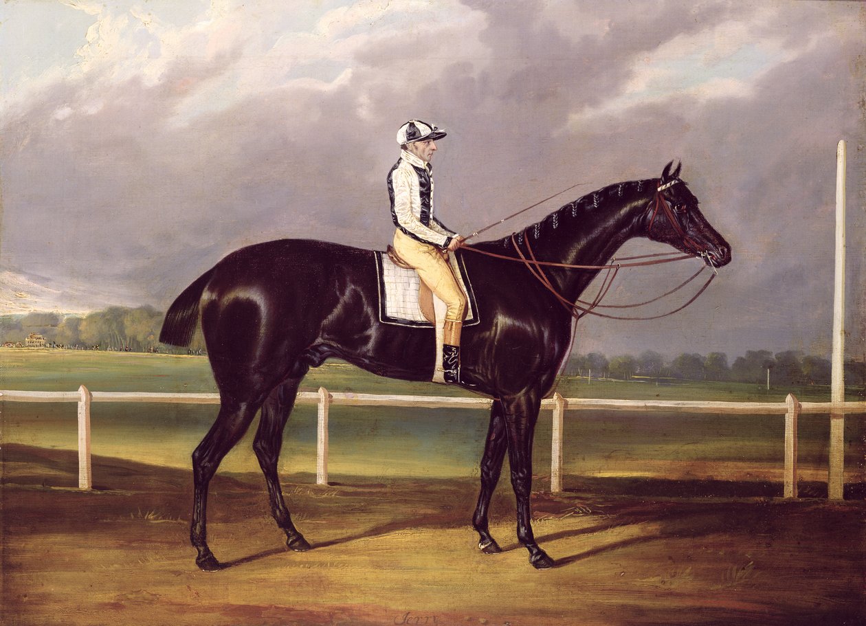 Jerry, a St. Leger nyertese 1824-ben (olaj, vászon) alkotó: English School