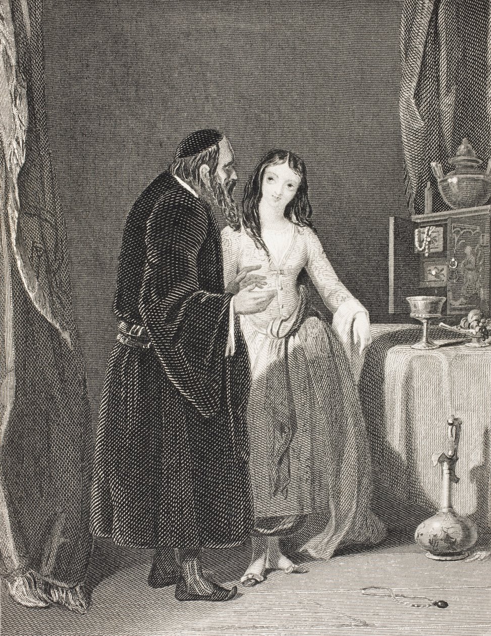 Jessica, a "Gallery of Historical Portraits"-ból, megjelent 1880 körül alkotó: English School