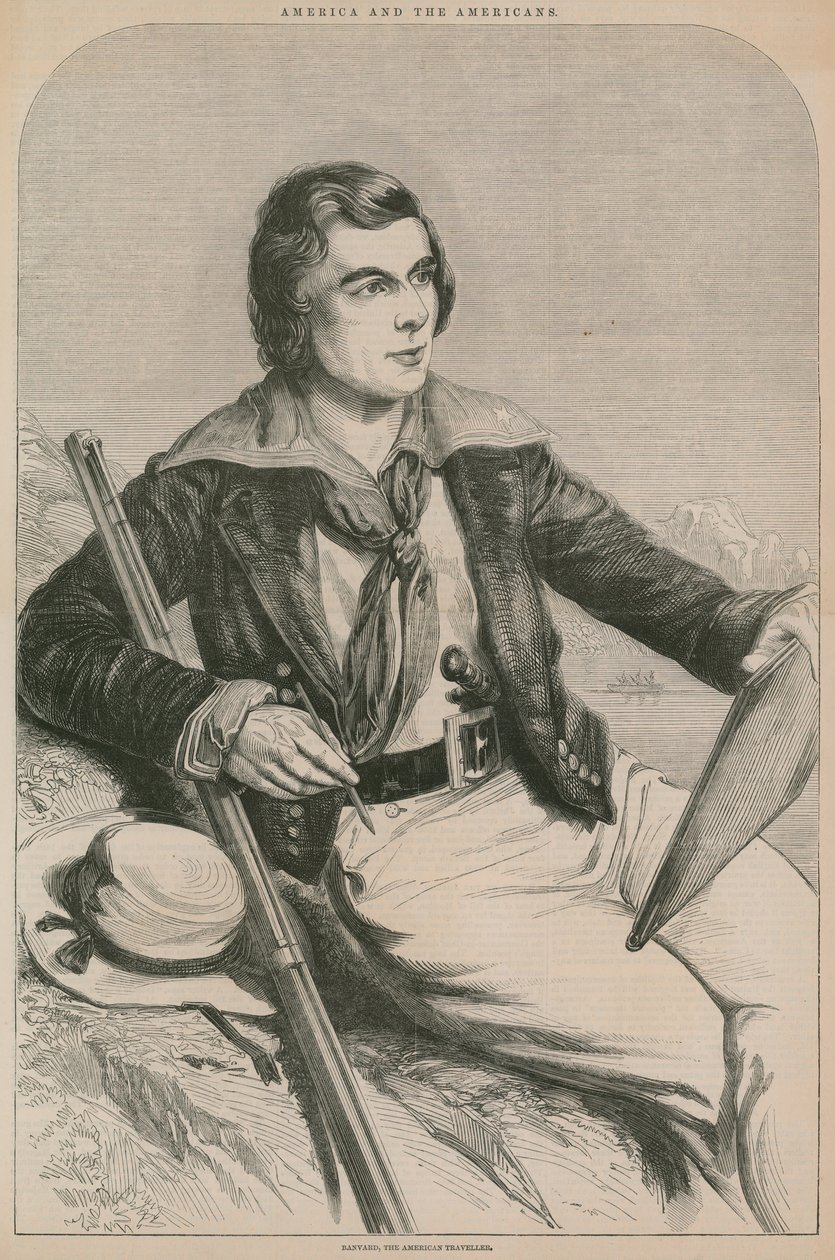 John Banvard, az amerikai utazó (metszet) alkotó: English School