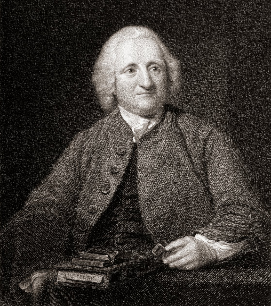 John Dollond (1706-61) a Gallery of Paintings-ból, 1833-ban jelent meg alkotó: English School