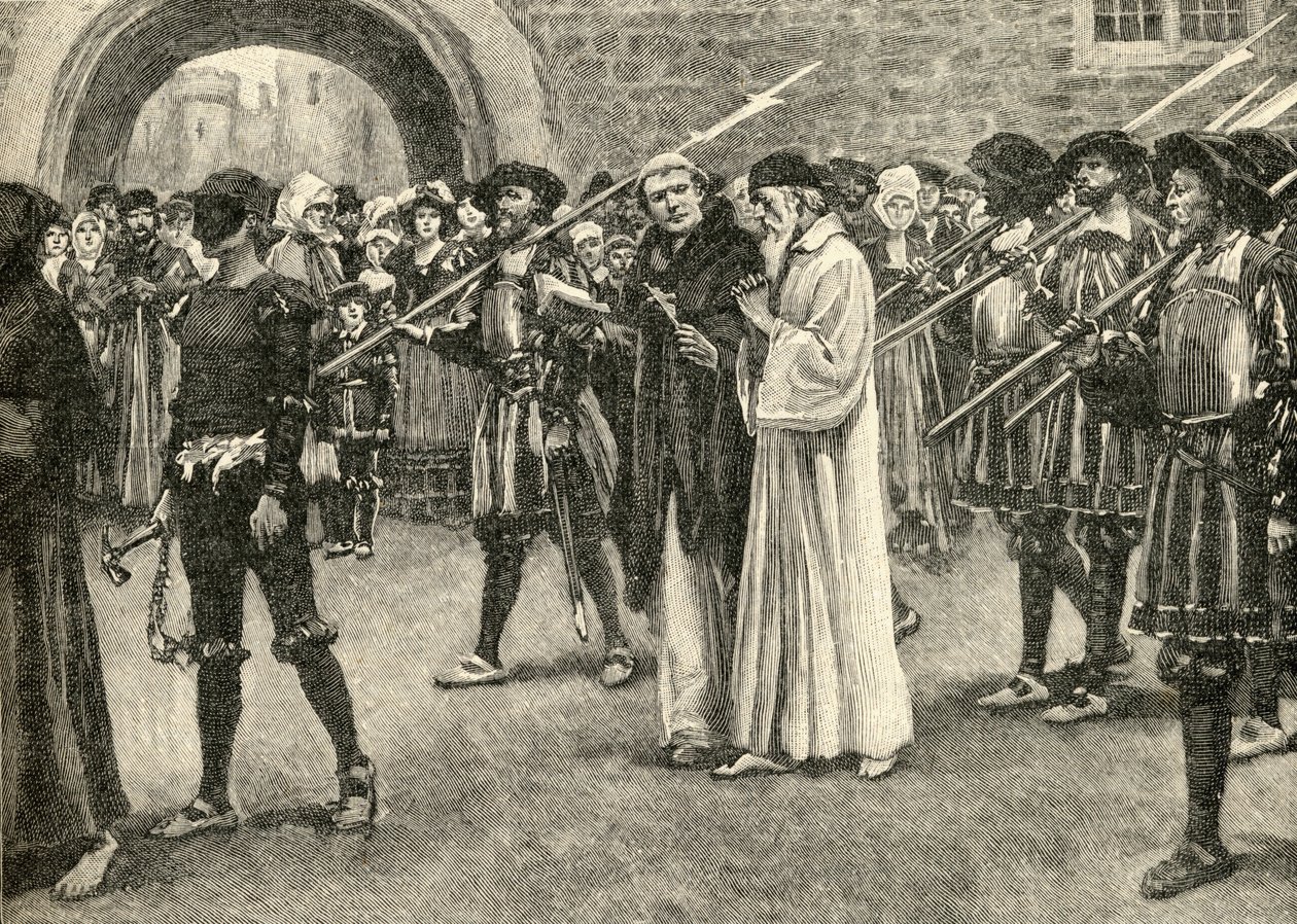 John Frith (1503-33) mártírhalálába megy alkotó: English School