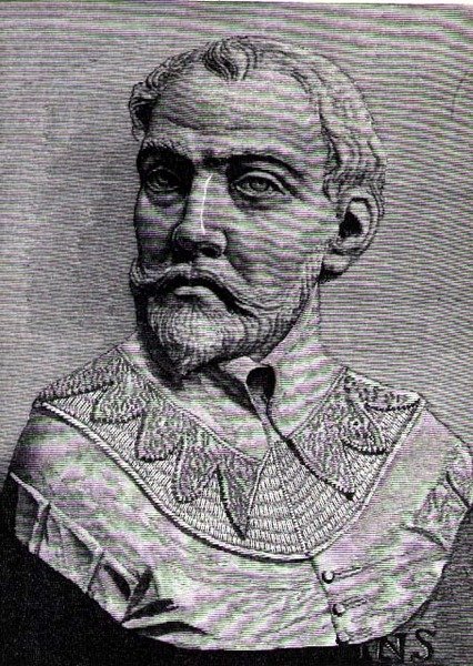 John Hawkins (1532-95) illusztrációja a Narrative and Critical History of America, 1886 III. kötetéből alkotó: English School