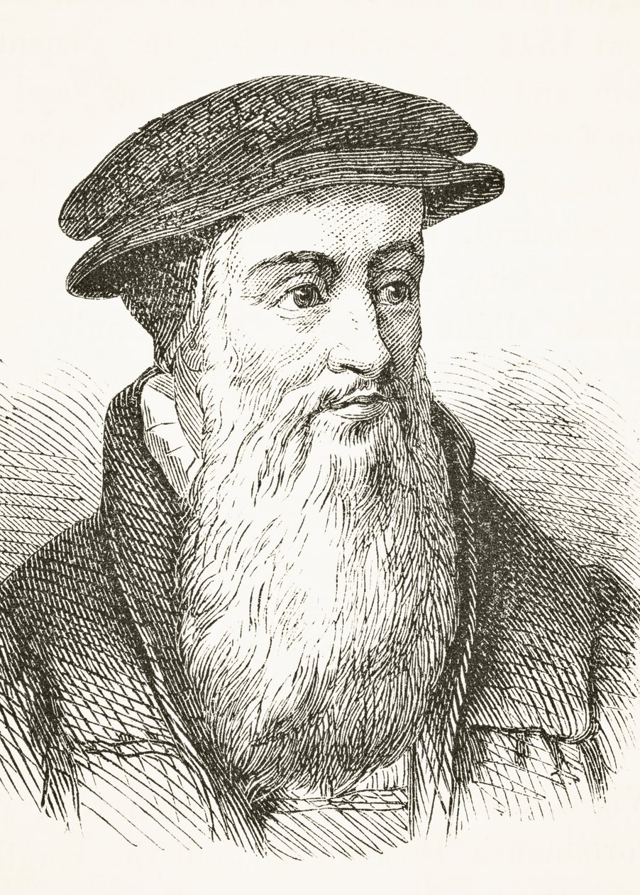 John Knox, William Hickman Smith Aubrey (1858-1916) „Anglia nemzeti és hazai története” című művéből, London, 1890 körül alkotó: English School