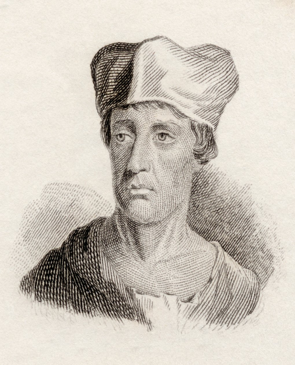John Leland, az 1825-ben kiadott "Crabbes Historical Dictionary" című műből. alkotó: English School