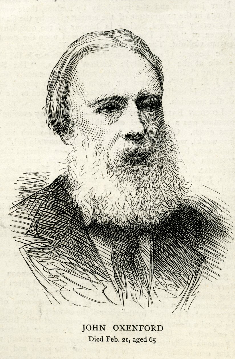John Oxenford (1812-77) illusztrációja a The Graphic 1877-ből alkotó: English School