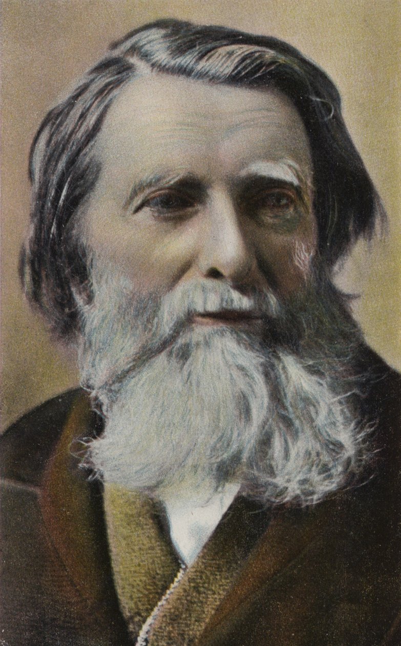 John Ruskin (1819-1900), angol író, művészetkritikus, művész és társadalmi gondolkodó (színes lithó) alkotó: English School