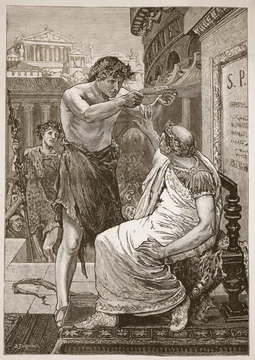 Julius Caesar visszautasítja az Anthony által felajánlott koronát alkotó: English School