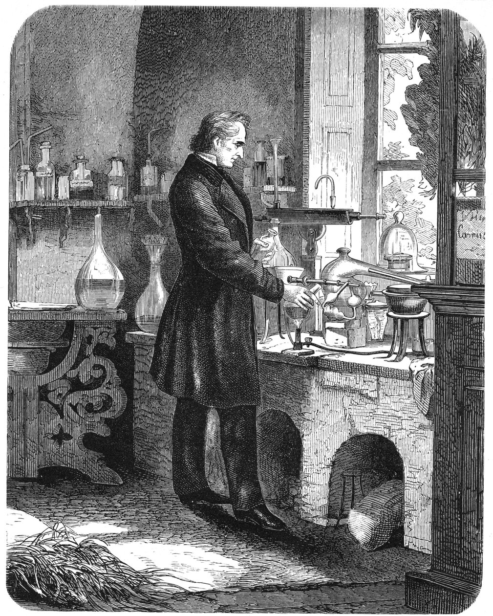 Justus von Liebig, a "The Popular Educator"-ból, 1885 körül (nyomtatás) alkotó: English School