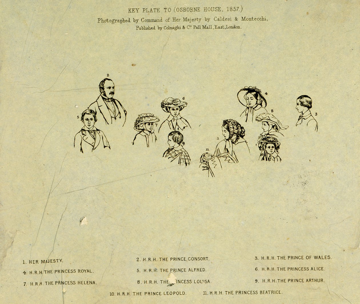 Kulcstányér a királyi család portréjához az Osborne House-ban, 1857 (lásd: 190050) alkotó: English School