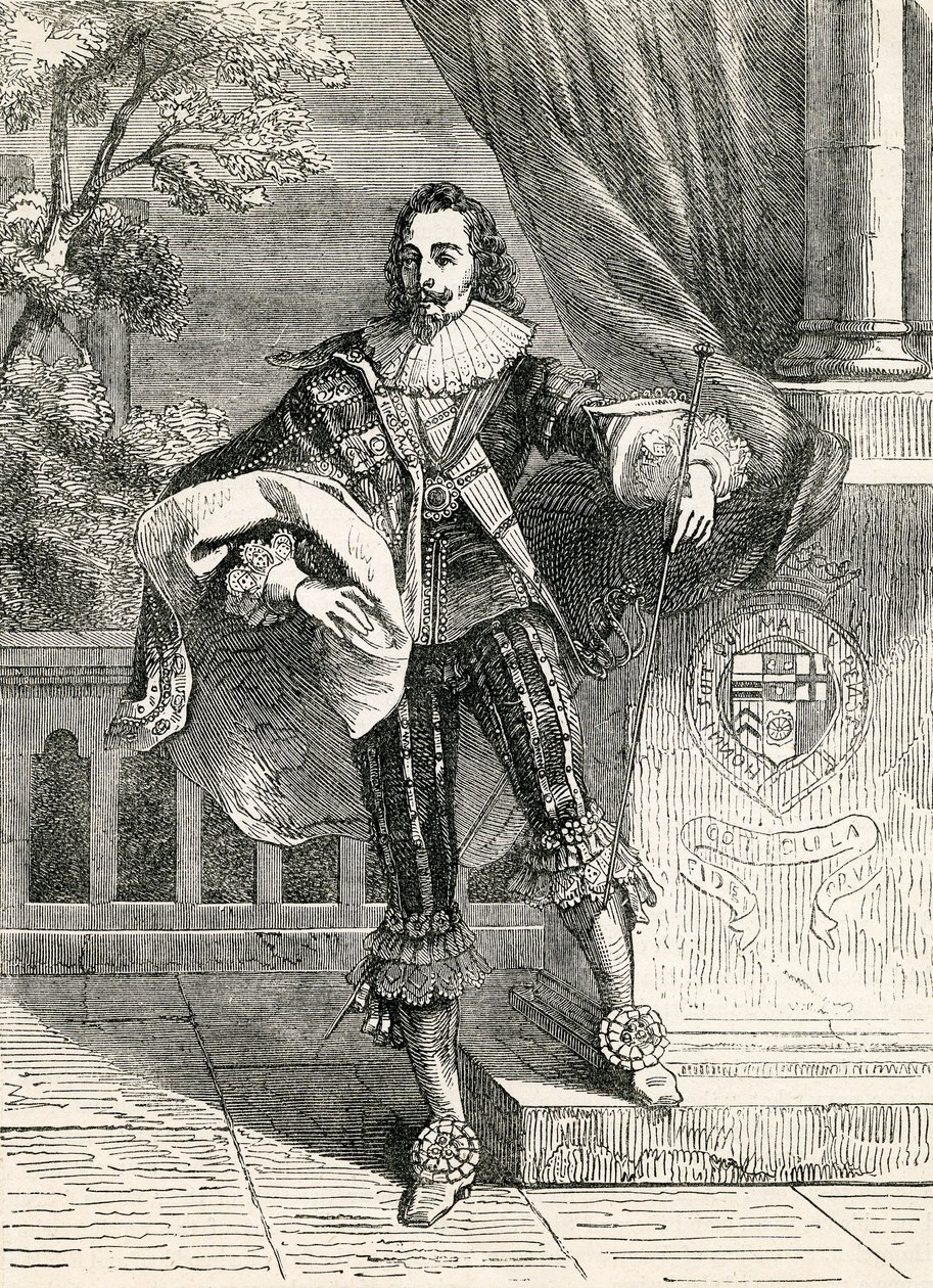 I. Károly király, az illusztráció a John Cassells Illustrated History of England-ből, 1857 alkotó: English School