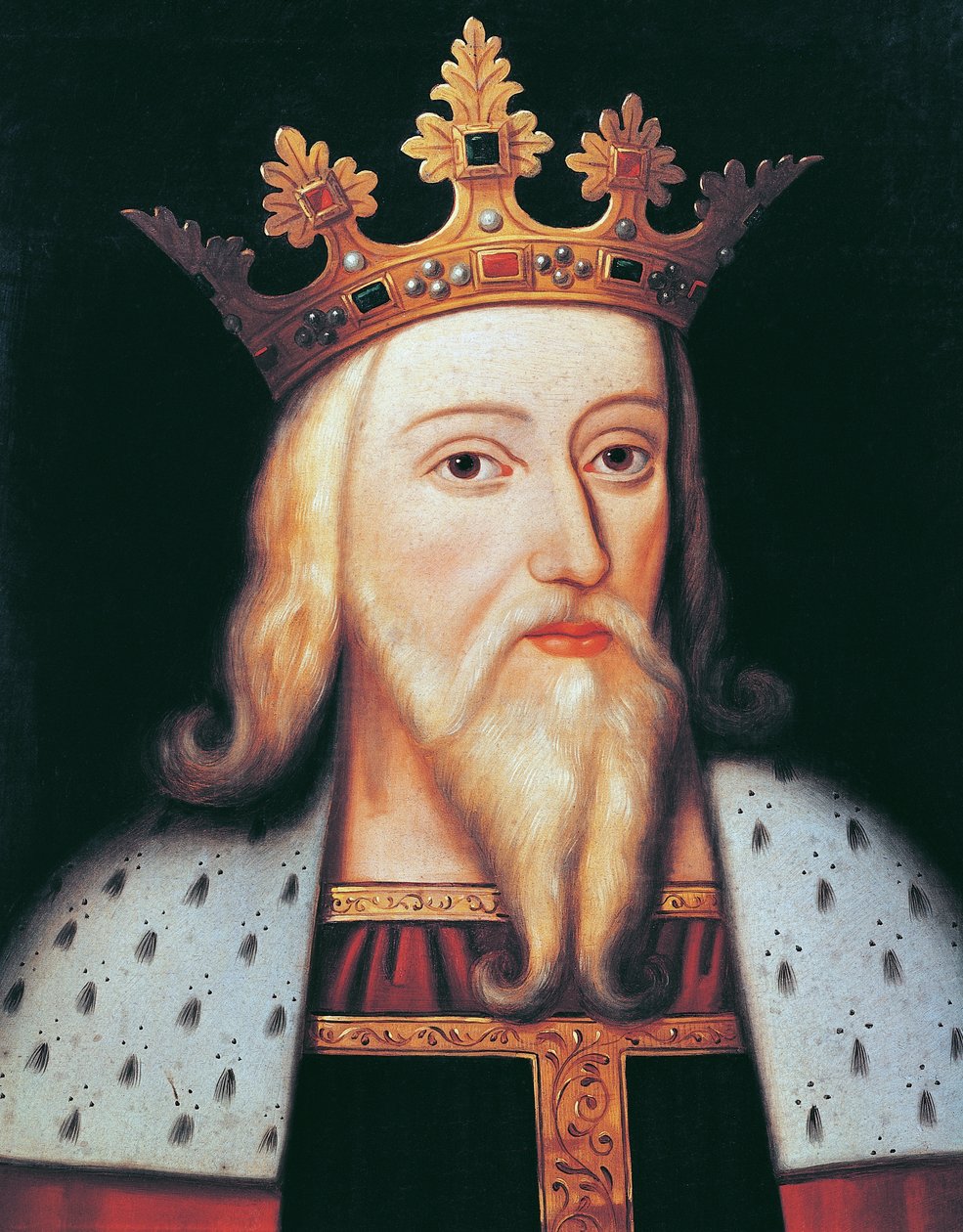 King Edward III (olaj a panelen) alkotó: English School