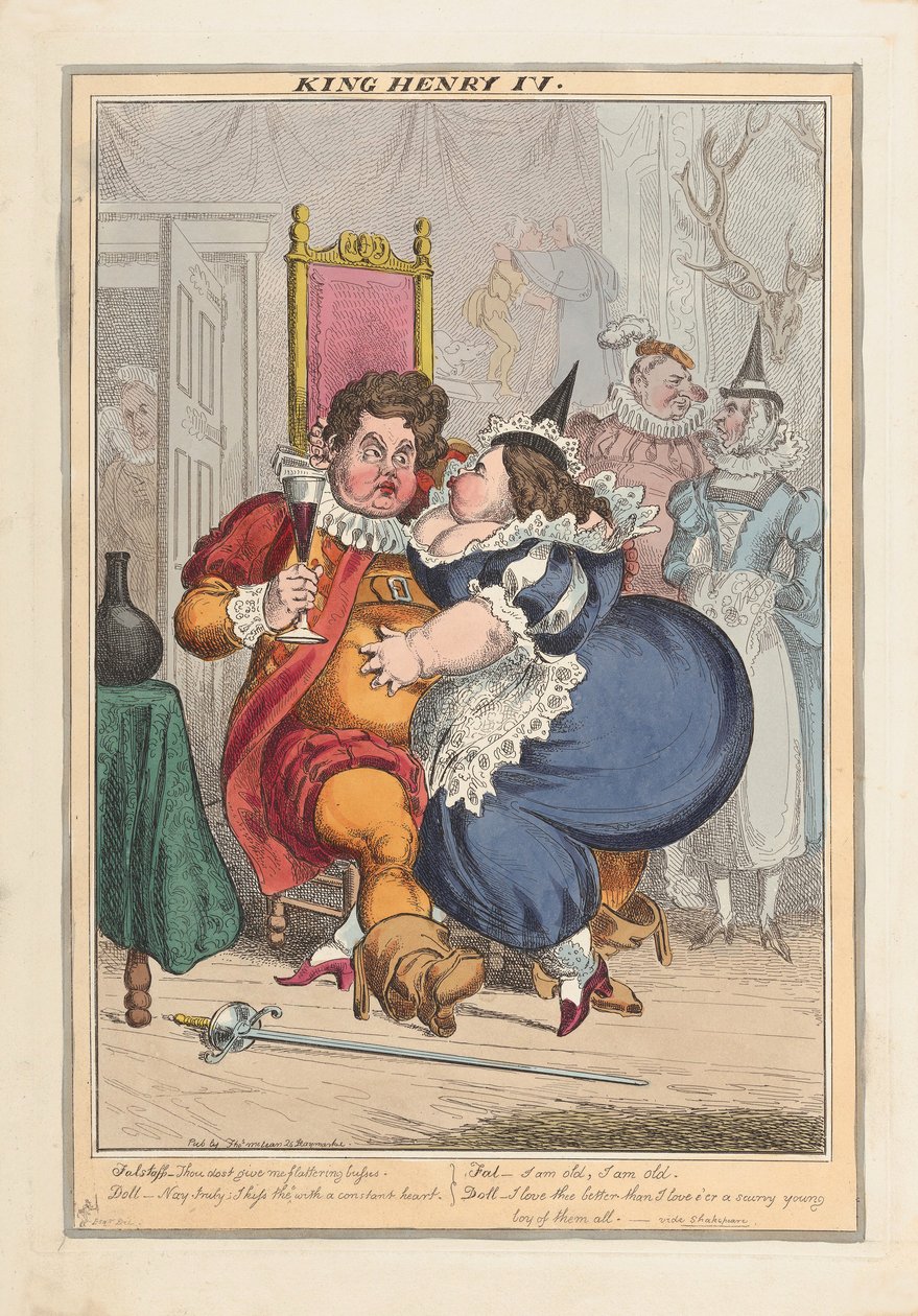 IV. Henrik király, pub. 1827 (kézzel színezett metszet) alkotó: English School