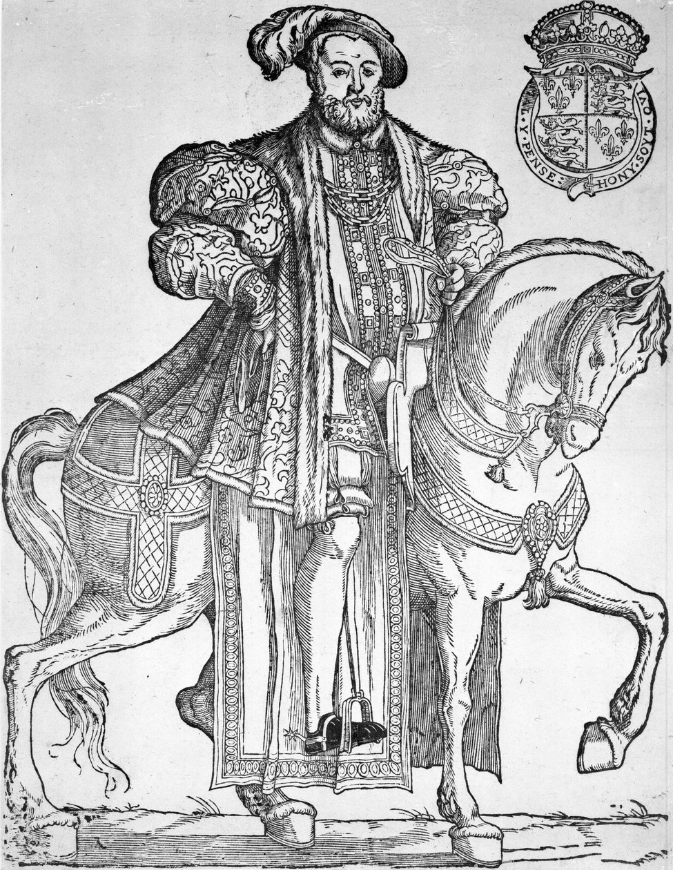 Henrik király lóháton alkotó: English School