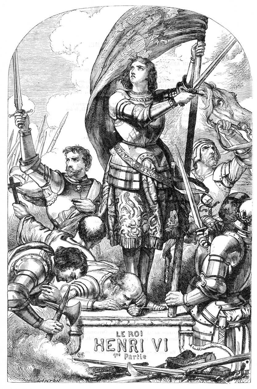 VI. Henrik király (VI. Henrik, 1. rész) – Illusztráció a „” Completes de William Shakespeare”-ben” 1866 – A kiadás illusztrációi és általános formája Cassell illusztrált Shakespeare-jéből származik, amely Londonban jelent meg. alkotó: English School